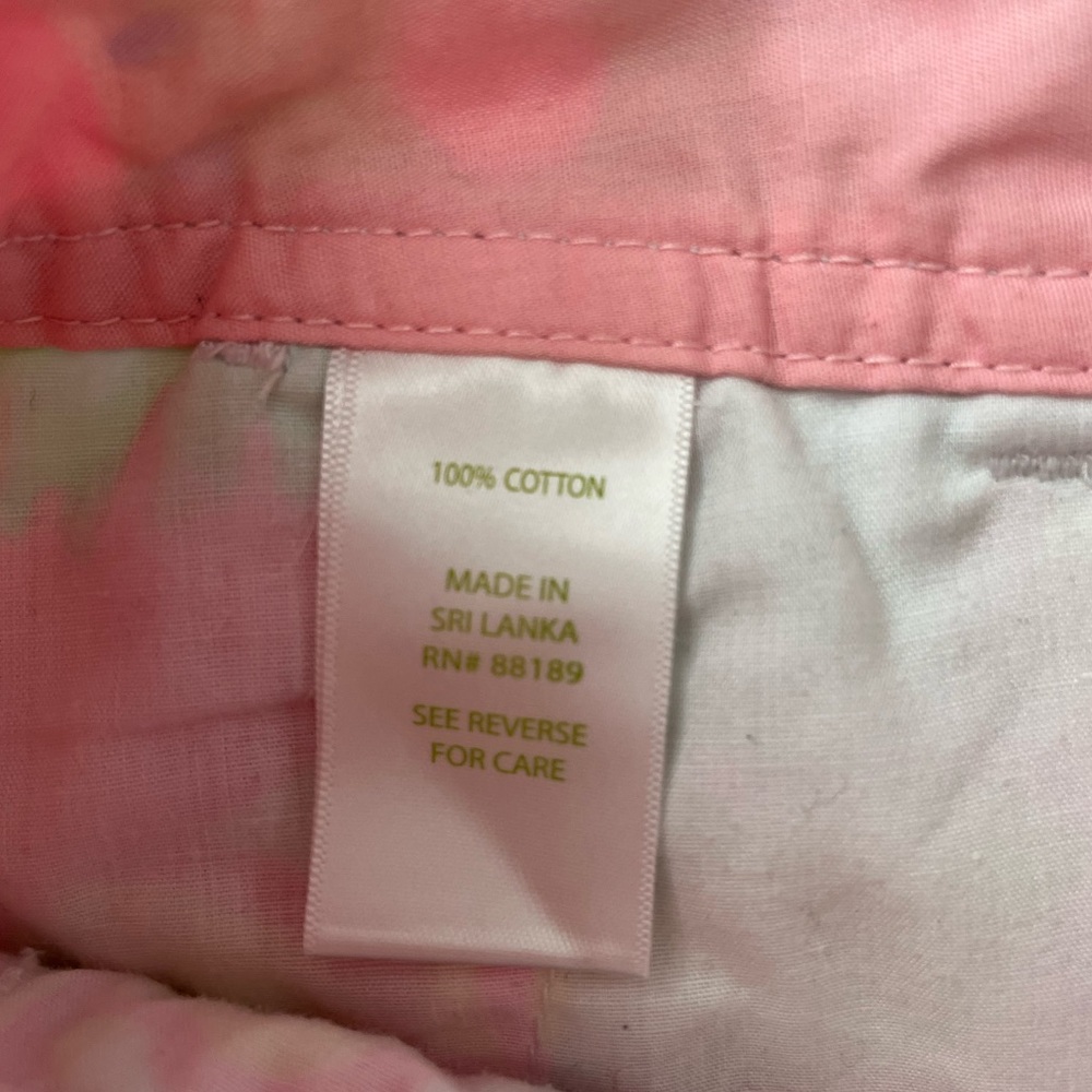 Lilly Pulitzer Multicolor Floral Print Cotton Shorts - Pink, Green, Blue - Picture 10 of 10